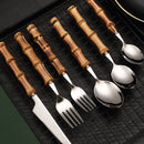ClaudiaG Bamboo Flatware -Place Set of 4
