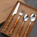 ClaudiaG Bamboo Flatware -Place Set of 4