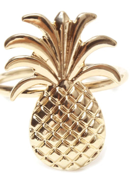 Tropical Napkin Ring Set of 6 Is Gorgeous