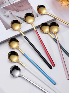 Trendy Espresso & Dessert Spoon Set of 4