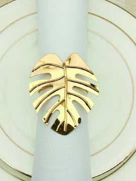 Gold Or Silver Leaf Napkin Ring Set Of 6 Can Change Your Dining Experience