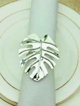 Gold Or Silver Leaf Napkin Ring Set Of 6 Can Change Your Dining Experience