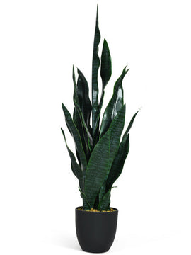 Artificial Snake Plant for Indoor-Outdoor Use in 35.5 Inches