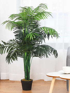 Artificial Areca Palm Decorative Silk Tree 3.5 Feet with Basket
