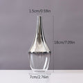 Nordic Glass Vase Creative Silver Gradient Dried Flower Vase Desktop Ornaments Home Decoration