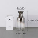 Nordic Glass Vase Creative Silver Gradient Dried Flower Vase Desktop Ornaments Home Decoration