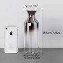Nordic Glass Vase Creative Silver Gradient Dried Flower Vase Desktop Ornaments Home Decoration