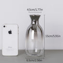 Nordic Glass Vase Creative Silver Gradient Dried Flower Vase Desktop Ornaments Home Decoration