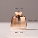 Nordic Glass Vase Creative Silver Gradient Dried Flower Vase Desktop Ornaments Home Decoration