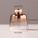 Nordic Glass Vase Creative Silver Gradient Dried Flower Vase Desktop Ornaments Home Decoration