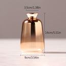 Nordic Glass Vase Creative Silver Gradient Dried Flower Vase Desktop Ornaments Home Decoration