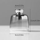 Nordic Glass Vase Creative Silver Gradient Dried Flower Vase Desktop Ornaments Home Decoration