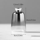 Nordic Glass Vase Creative Silver Gradient Dried Flower Vase Desktop Ornaments Home Decoration