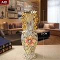 Gold Plated Porcelain Vase