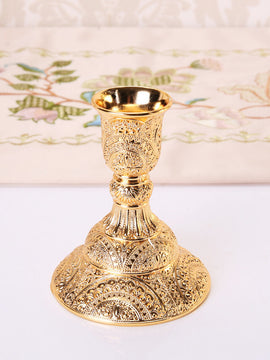 Metal Candle Holders With Hollow Design For Tabletop At Wedding Or Home Decor