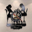 Personalized Vinyl Nail Spa Wall Clock For Custom Salon Business Wall Sign Or A Wall Decor