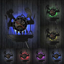 Personalized Vinyl Nail Spa Wall Clock For Custom Salon Business Wall Sign Or A Wall Decor