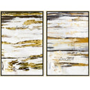 Large Size Group 2 Pcs Hand Painted Abstract Oil Painting On Canvas Wall Art For Living Room