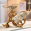 Resin And Glass Wine Holder In European Style For Wine Cabinet Decorations