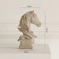 Sculpture Horse Head Abstract Ornaments Decoration For Home Handcrafts Figurine Miniature Model Desk Decor Accessories Statue
