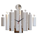 3D mirror wall art acrylic clock modern design watch home decoration
