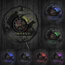 Deer Hunter Hunting Gift Wall Clock Retro Vinyl Record Wall Clock Animals Trophy Award Men Rifle Aiming Decorative Clock Watch