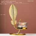 Iron Candle Holders With Glass Body Can Be Placed As A Table Centerpiece At Party Or Wedding Decorations