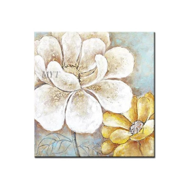 Abstract Flower Oil Painting Handmade On Wall Canvas