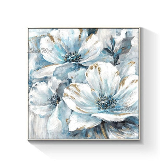 Abstract Flower Oil Painting Handmade On Wall Canvas