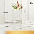 Red rose Enamel Crystal Flower Glass Teapot for Hot and Cold Drinks 1300ml Home Drinkware Office water kettle Tea set coffee pot