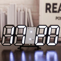 LED Digital Wall Clock Alarm Date Temperature Automatic Backlight Table Desktop Home Decoration Stand hang Clocks