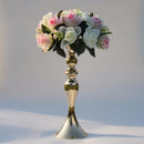 Gold Flower Vase To Be Used As Event Or Wedding Table Centerpiece