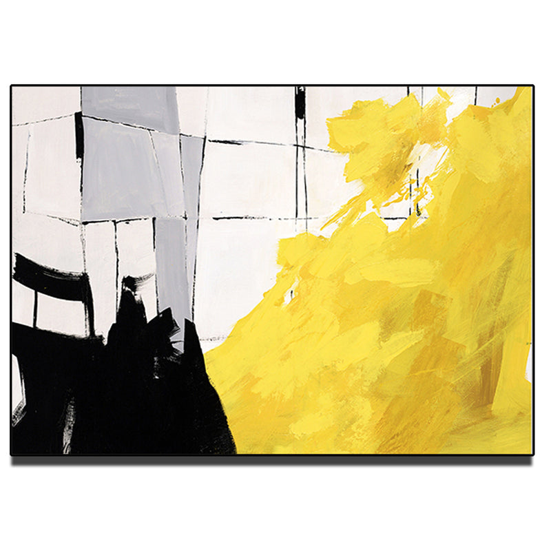 Pure hand-painted large-scale home decoration painting modern minimalist living room post-modern abstract art oil painting