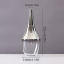 Nordic Glass Vase Creative Silver Gradient Dried Flower Vase Desktop Ornaments Home Decoration