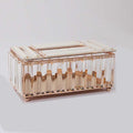 European Crystal Tissue Box Paper Rack Office Table Accessories Facial Case Holder Napkin Organizer Storage Home Decor