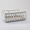 European Crystal Tissue Box Paper Rack Office Table Accessories Facial Case Holder Napkin Organizer Storage Home Decor