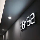 Modern Design 3D LED Digital Wall Clock Install In Living Room For Home Decor
