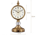 Simple Vintage Table Clock With Pendulum For Bedroom, Living Room, Or Use It As A Desktop Clock