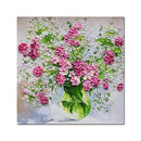 Unframed Modern Abstract Hand Painted With Knife Oil Painting Of Flowers Home Decoration