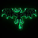 European Flying Dragon LED Luminous Wall Mirror Evil Dragon Atmosphere Lamp Glow in Dark Color Changing Wall Light For Bed Room