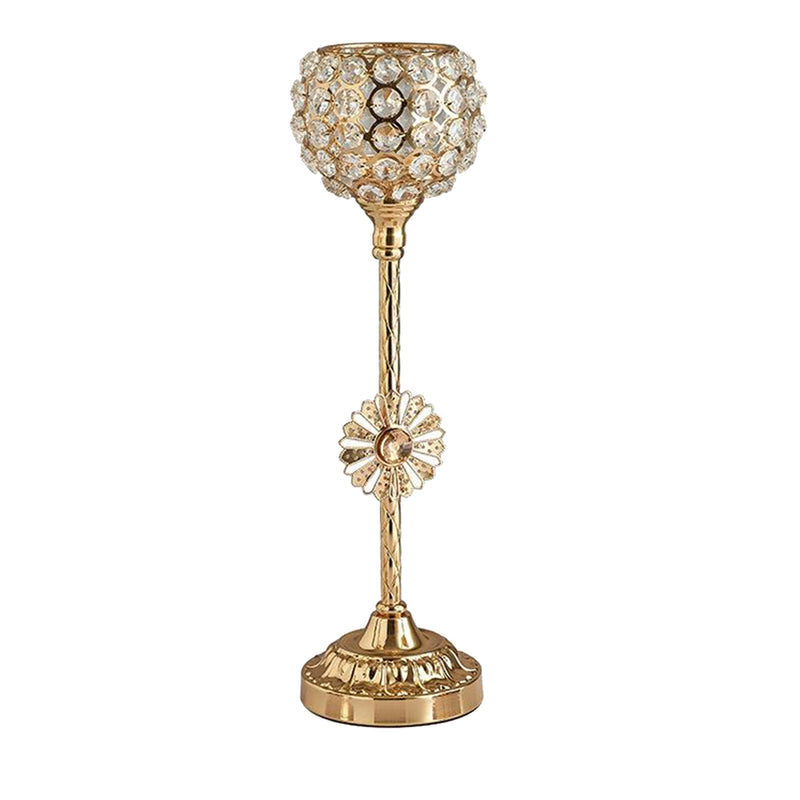 Metal Crystal Candle Holders Can Be Used As Dining Table Stand During Christmas, A Wedding Or Even For Home Decor
