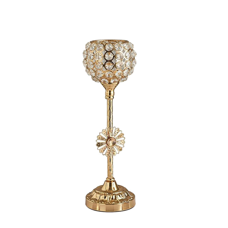 Metal Crystal Candle Holders Can Be Used As Dining Table Stand During Christmas, A Wedding Or Even For Home Decor