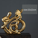 Decorative Ceramic Deer Statue For Desktop Decor Can Be A Birthday, Christmas, Or A Wedding Gift