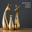 Decorative Ceramic Deer Statue For Desktop Decor Can Be A Birthday, Christmas, Or A Wedding Gift