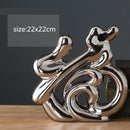 Decorative Ceramic Deer Statue For Desktop Decor Can Be A Birthday, Christmas, Or A Wedding Gift