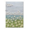 High Quality Frameless Hand-Painted Oil Colorful Flower Painting For Home Decor
