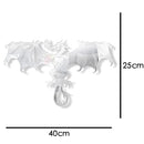 European Flying Dragon LED Luminous Wall Mirror Evil Dragon Atmosphere Lamp Glow in Dark Color Changing Wall Light For Bed Room