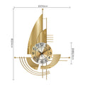 Modern Design Metal Sailing Style Wall Clock For Home Decor