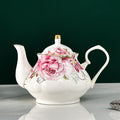 Luxurious Bone China Teapot 400/900ML Is A Classic Porcelain Kettle For Home Is A Perfect Gift