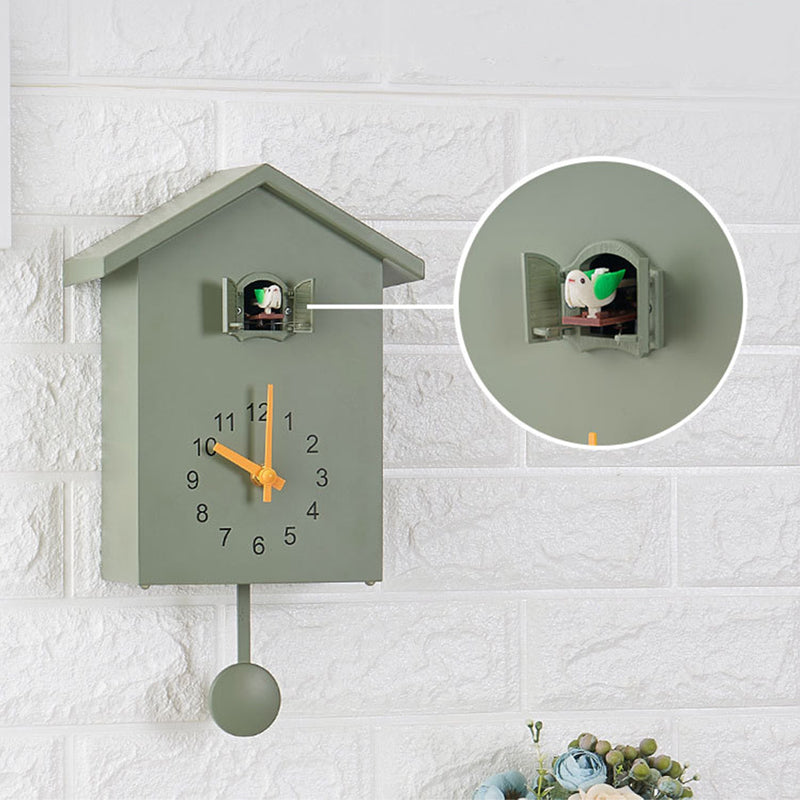 Modern Horologe Quartz Wall Clock Of 20x25cm With Cuckoo Bird With For Home Decoration Or Office Hanging Gifts
